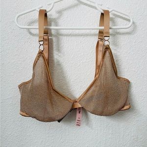 Victoria secret rose gold bra top 34C,